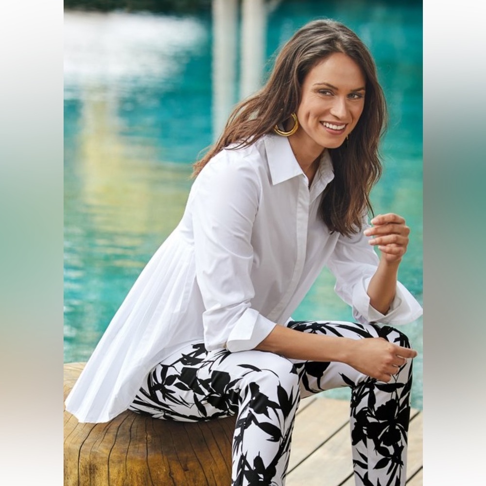 84. Soft Surroundings Ayida Shirt in White